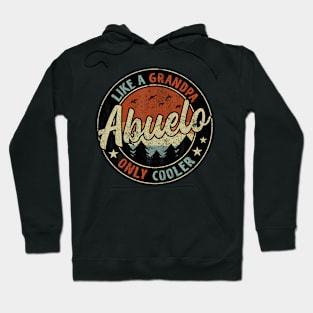 Abuelo Like A Grandpa Only Cooler Vintage Retro Fathers Day Hoodie